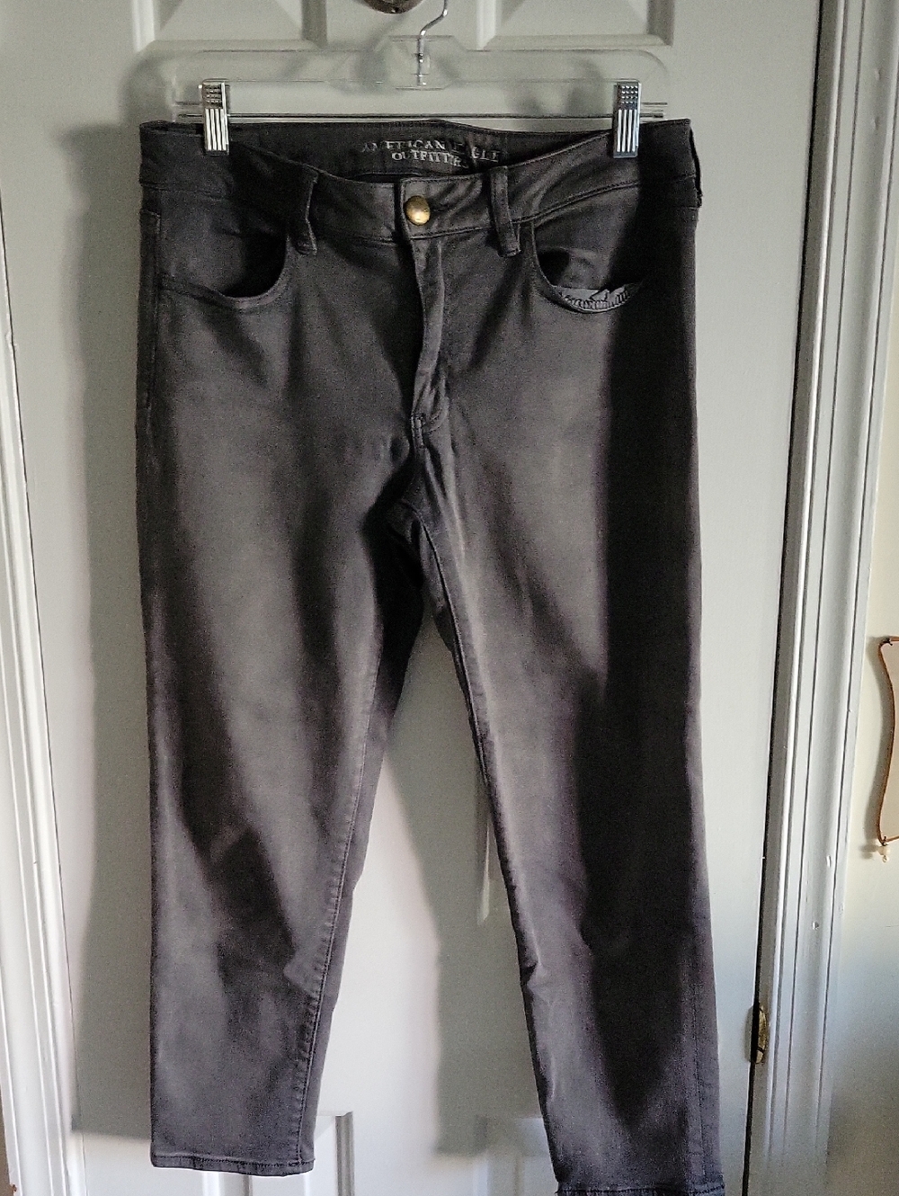 American Eagle Outfitters Women's Charcoal Skinny Jeans